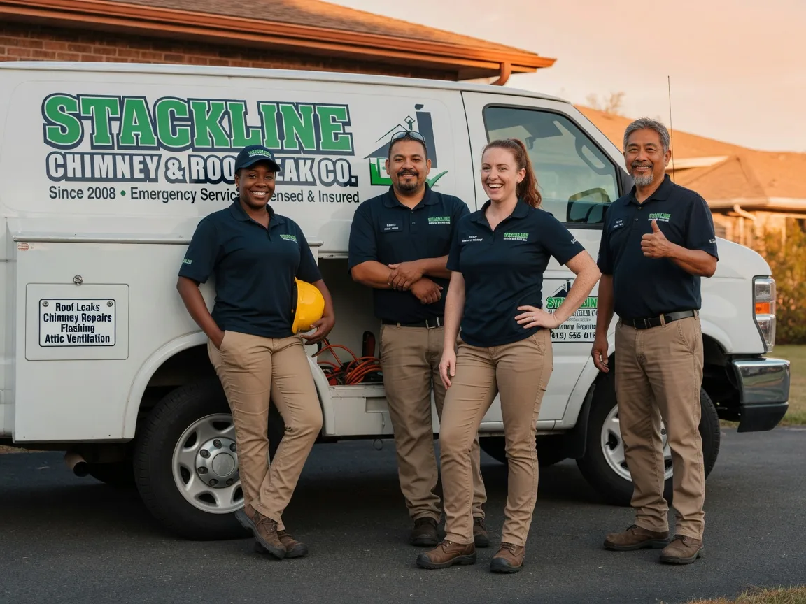 Chimney flashing repair company in Helm, CA
